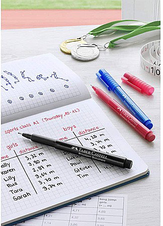 LEC FINELINER BROADPEN NEGRU 0.8MM FABER-CASTEL FC155499 [5]