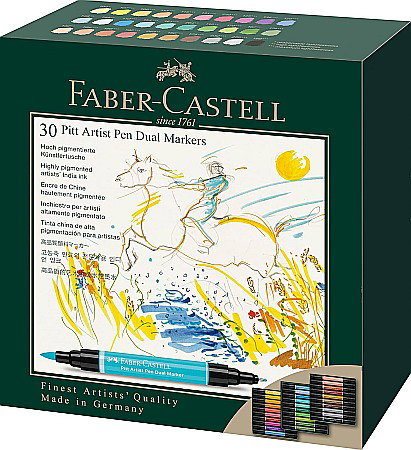 PITT ARTIST PEN DUAL MARKER SET 30 BUCATI FABER-CASTELL FC162030SD [0]