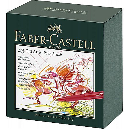 Seturi pentru arta - PITT ARTIST PEN CUTIE STUDIO 48 BUCATI FABER-CASTELL FC167148SD