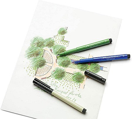 CUTIE LEMN 90 BUCATI PITT ARTIST PEN FABER-CASTELL  FC167400SD [3]