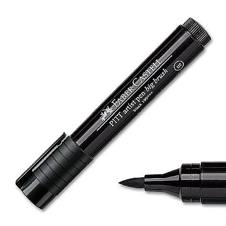 FINE ARTS&GRAPHICS - LEC PITT ARTIST PEN BIG BRUSH NEGRU FABER CASTELL FC167699