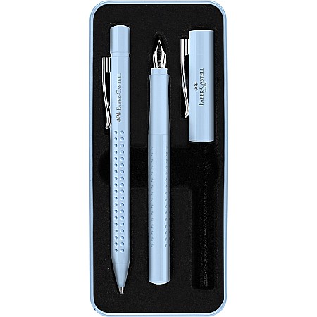 Seturi Instrumente de lux - SET FABER-CASTELL STILOU  M + PIX GRIP 2010 FC201524 BLUE SKY