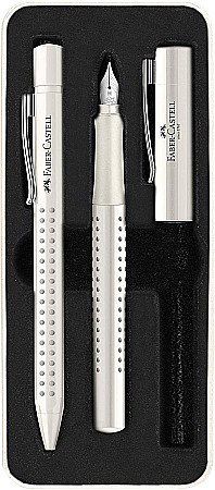 Seturi Instrumente de lux - LEC SET FABER-CASTELL STILOU  M + PIX GRIP 2010 FC201527 ALB COCOS