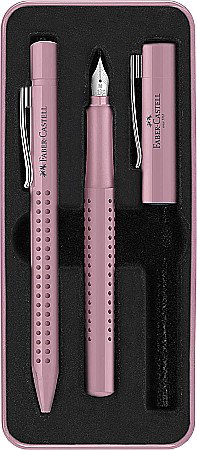 Seturi Instrumente de lux - LEC SET FABER-CASTELL STILOU  M + PIX GRIP 2010 FC201528 ROSE