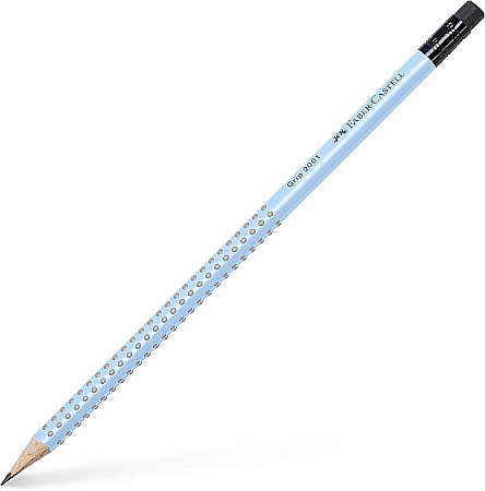 Creioane - LEC CREION GRAFIT B GRIP 2001 FABER-CASTELL CU RADIERA FC217274 BLUE SKY