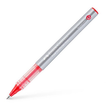 INSTRUMENTE DE SCRIS - LEC ROLLER DOCUMENTE FABER-CASTELL FREE INK 0.7MM ROSU FC348121