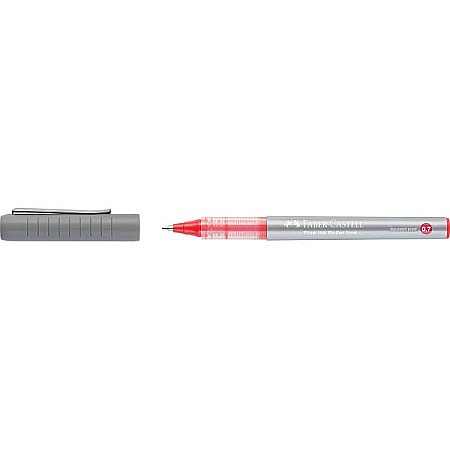 LEC ROLLER DOCUMENTE FABER-CASTELL FREE INK 0.7MM ROSU FC348121 [2]