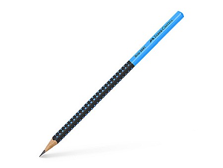 Creioane - LEC CREION GRAFIT B GRIP 2001 TWO TONE FABER-CASTELL NEGRU/BLU FC517010