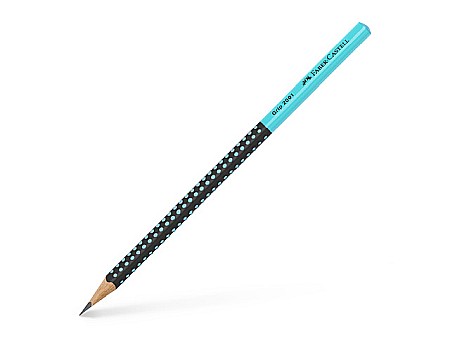 Creioane - LEC CREION GRAFIT HB GRIP 2001 TWO TONE FABER-CASTELL NEGRU/TURCOAZ FC517012