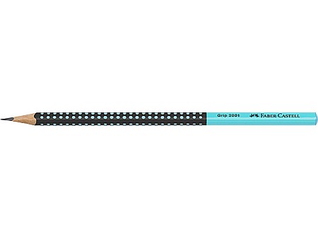 LEC CREION GRAFIT HB GRIP 2001 TWO TONE FABER-CASTELL NEGRU/TURCOAZ FC517012 [1]