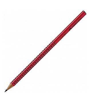 Creioane - LEC CREION GRAFIT B GRIP 2001 FABER-CASTELL ROSU FC517021/117015