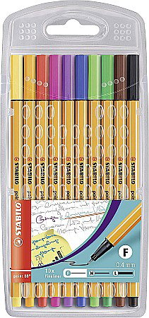 LINER STABILO POINT 88 0.4MM 10 CULORI/SET 0358810 [0]