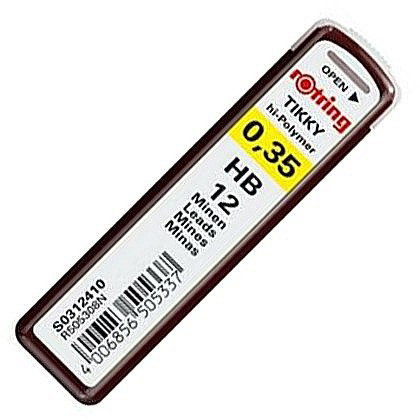 INSTRUMENTE DE SCRIS - MINA CREION ROTRING TIKKY 0.35MM HB 12/SET RO312410