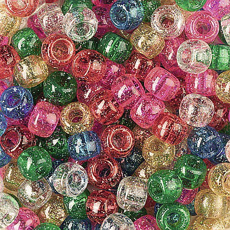 KP MARGELE PLASTIC 7MM 78G CULORI ASORTATE GLITTER 2281921 [1]