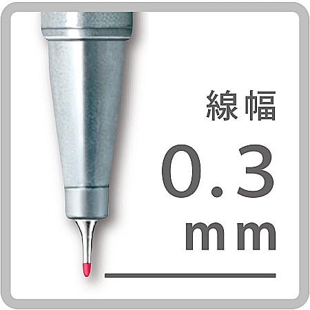 GRI FINELINER STAEDTLER 334-201 ROSU NEON 0.3 mm [4]