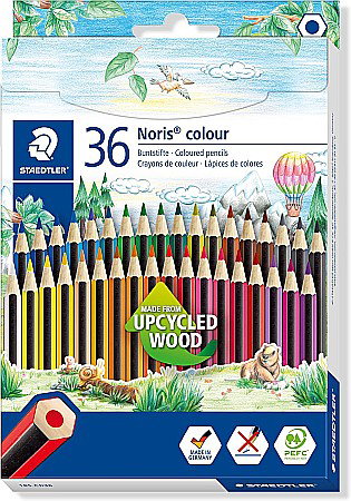 Creioane colorate - GRI CREIOANE COLORATE HEXAGONALE 36/SET STAEDTLER WOPEX  ST-185-CD36
