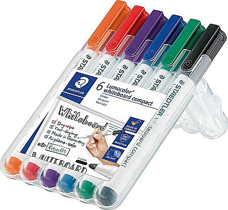 INSTRUMENTE DE SCRIS - GRI MARKER STAEDTLER WHITEBOARD 6/SET 341WP6