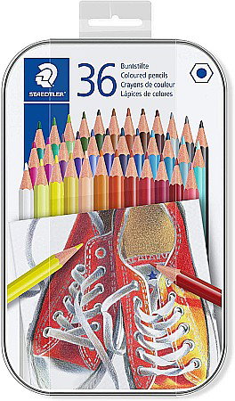 RECHIZITE SCOLARE IPB - GRI CREION COLOR HEXAGONAL STAEDTLER 36/SET CUTIE METALICA ST-175-M36