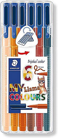 Carioci - GRI CARIOCI STAEDTLER TRIPLUS  6/SET LAMA 1.0mm ST-323-SB6CS9