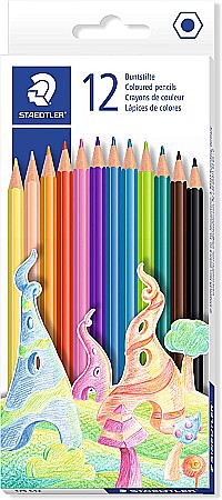 Creioane colorate - GRI CREIOANE COLORATE STAEDTLER 12/SET 175-C12