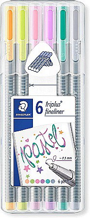 GRI FINELINER STAEDTLER TRIPLUS 6/SET PASTEL 334SB6CS1 [0]