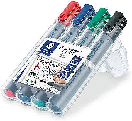 GRI MARKER STAEDTLER FLIPCHART 356WP4 4/SET [1]