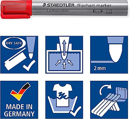 GRI MARKER STAEDTLER FLIPCHART 356WP4 4/SET [5]