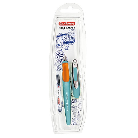 RECHIZITE SCOLARE IPB - HE STILOU HERLITZ MYPEN M TURCOAZ/ORANGE 50041244
