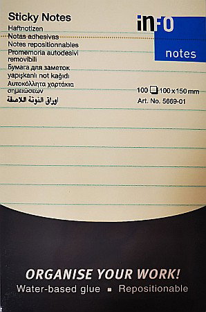 DAC POST IT INFO 100*150 GN5669-01 DR [0]