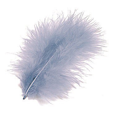 Pene - KP PENE DECOR MARABOU 10CM 15/SET ALBASTRU DESCHIS 6619320
