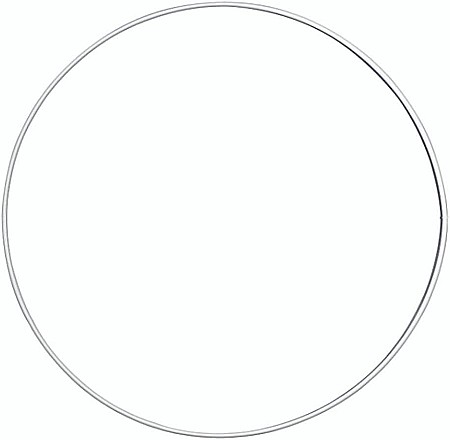 Decorațiuni pentru Masa de Paște și Coronițe Decorative - KP INEL METAL 15CM ALB 6770150