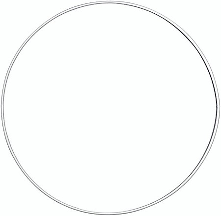 Decorațiuni pentru Masa de Paște și Coronițe Decorative - KP INEL METAL 10CM ALB 6770100