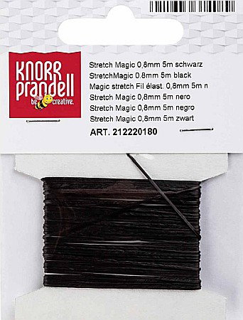 KP FIR ELASTIC 0.8MM X 5M  NEGRU 2220180 [1]