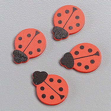 Accesorii decorative pentru flori - KP BUBURUZE DECOR LEMN 2CM 15/SET 8002401