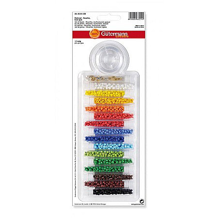 Margele din plastic/ sticla - KIT MARGELE STICLA 2.5MM DIVERSE CULORI MATE 6115103
