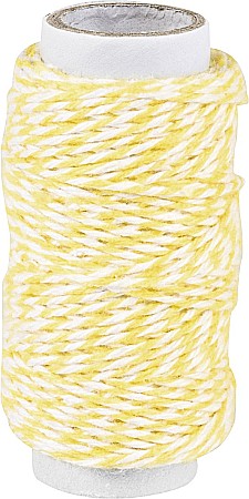Tehnici de cusut si Broderie - KP SFOARA BUMBAC 1MM*20M ALB-GALBEN 62660010