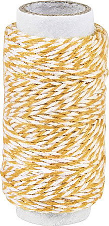 Tehnici de cusut si Broderie - KP SFOARA BUMBAC 1MM*20M ALB-PORTOCALIU 62660011