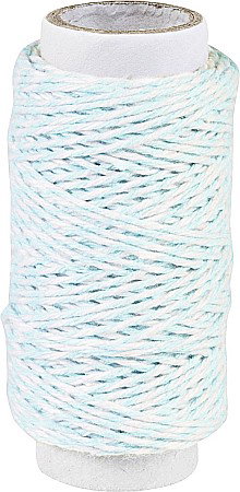 Tehnici de cusut si Broderie - KP SFOARA BUMBAC 1MM*20M ALB-TURQUOISE 62660014