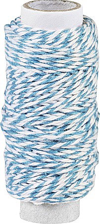 Tehnici de cusut si Broderie - KP SFOARA BUMBAC 1MM*20M ALB-ALBASTRU DESCHIS 62660015