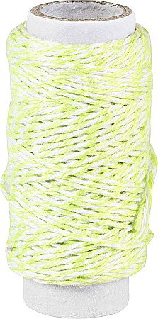 Tehnici de cusut si Broderie - KP SFOARA BUMBAC 1MM*20M ALB-VERDE DESCHIS 62660016