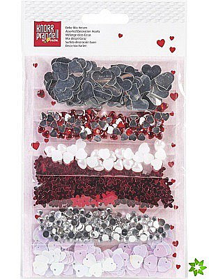 Paiete, Strasuri si Pietricele - KP DECORATIUNI MIX INIMIOARE PAIETE FLORI ASORTATE 8001504