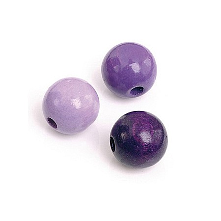 HOBBY - KP MARGELE LEMN 4 MM 165/SET MIX MOV LILA 6012405