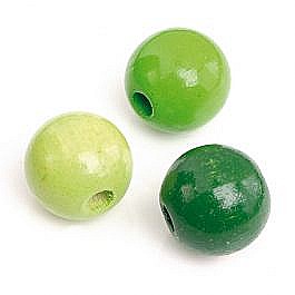Margele din Lemn - KP MARGELE LEMN 4 MM 165/SET MIX VERDE 6012408