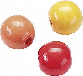 Margele din Lemn - KP MARGELE LEMN 10 MM 50/SET MIX PORTOCALIU 6013002