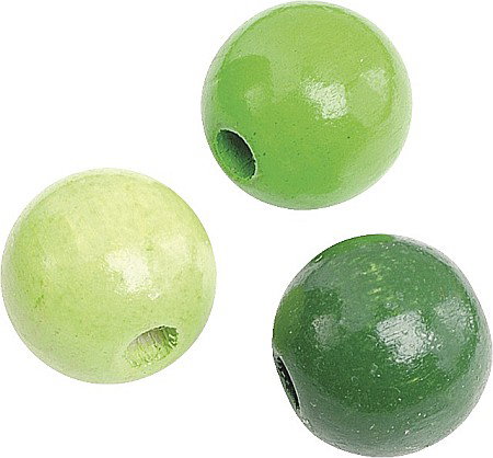 Margele din Lemn - KP MARGELE LEMN 12MM 30/SET MIX VERDE 6013208