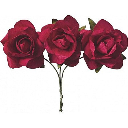 Martisor si 8 Martie - KP TRANDAFIRI HARTIE 2.5CM 9/SET ROSU 7611001