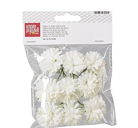 Flori si petale artificiale PF - KP DALIE ALBA DECOR 4CM 9/SET 7611002