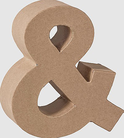 Litere si Numere din Carton Presat - KP LITERA PAPIER MACHE 17.5CM 19293127 - &