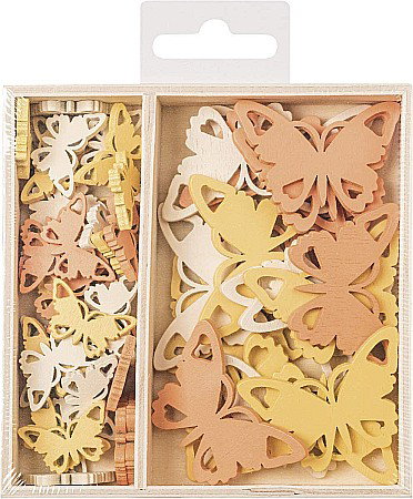 HOBBY - KP DECORATIUNI LEMN 54/SET FLUTURI 8001301