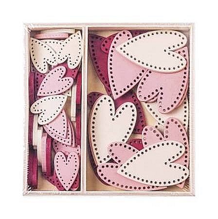 DE SEZON - KP DECORATIUNI LEMN 54/SET MODEL INIMIOARE 8001307